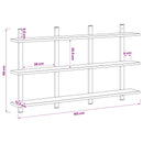 vidaXL Falpolc Antik Fa 102 x 13,5 x 58 cm Szerelt Fa