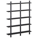 vidaXL Falpolc Fekete Tölgy 79.5 x 13.5 x 102 cm Szerelt Fa