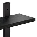 vidaXL Falpolc Fekete Tölgy 79.5 x 13.5 x 58 cm Szerelt Fa