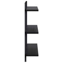 vidaXL Falpolc Fekete Tölgy 79.5 x 13.5 x 58 cm Szerelt Fa