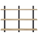 vidaXL Falpolc Sonoma Tölgy 79.5 x 13.5 x 58 cm Szerelt Fa