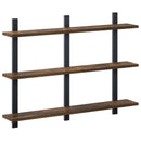 vidaXL Falpolc Füstös Tölgy 79.5 x 13.5 x 58 cm Szerelt Fa