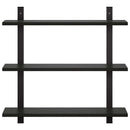 vidaXL Falpolc Fekete Tölgy 60.5 x 13.5 x 58.5 cm Szerelt Fa