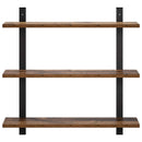 vidaXL Falpolc Antik Fa 60.5 x 13.5 x 58.5 cm Szerelt Fa