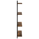 vidaXL Falpolc Füstös Tölgy 100 x 13,5 x 101 cm Szerelt Fa