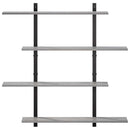 vidaXL Falpolc Szürke Sonoma 100 x 13.5 x 101 cm Szerelt Fa