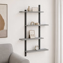 vidaXL Falpolc Szürke Sonoma 61 x 13,5 x 105,5 cm Szerelt Fa