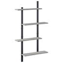 vidaXL Falpolc Szürke Sonoma 61 x 13,5 x 105,5 cm Szerelt Fa