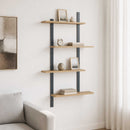 vidaXL Falpolc Kézműves Tölgy 61 x 13,5 x 105,5 cm Szerelt Fa