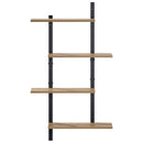 vidaXL Falpolc Kézműves Tölgy 61 x 13,5 x 105,5 cm Szerelt Fa