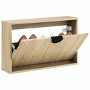vidaXL Cipőszekrény VENRAY 70 x 17 x 43 cm Szerelt Fa Sonoma Tölgy