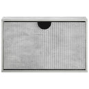 vidaXL Cipőszekrény VENRAY 70 x 17 x 43 cm Szerelt Fa Betonszürke