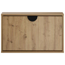 vidaXL Cipőszekrény VENRAY 70 x 17 x 43 cm Szerelt Fa Kézműves Tölgy