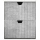 vidaXL Cipőszekrény VENRAY 70 x 17 x 82 cm Szerelt Fa Betonszürke
