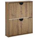 vidaXL Cipőszekrény VENRAY 70 x 17 x 82 cm Szerelt Fa Kézműves Tölgy