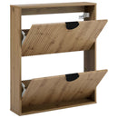 vidaXL Cipőszekrény VENRAY 70 x 17 x 82 cm Szerelt Fa Kézműves Tölgy
