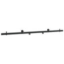 vidaXL Tolóajtó vasalat készlet 213,4 cm Acél Fekete