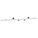 vidaXL Tolóajtó vasalat készlet 152,4 cm Acél Fehér
