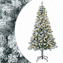 vidaXL Műanyag Hajtogatós Karácsonyfa 120 cm 150 LED Meleg fehér