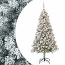 vidaXL Műfenyő gömbökkel 180 cm 300 LED Meleg fehér PVC és fém