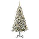 vidaXL Műfenyő gömbökkel 180 cm 300 LED Meleg fehér PVC és fém