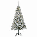vidaXL Műfenyő gömbökkel 120 cm 150 LED Meleg fehér PVC és fém