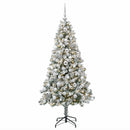 vidaXL Műfenyő gömbökkel 240 cm 300 LED Meleg fehér PVC és fém