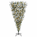 vidaXL Felfordított Műfenyő Karácsonyfá 150 cm 150 LED Meleg fehér