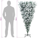 vidaXL Felfordított Műfenyő Karácsonyfá 180 cm 300 LED Meleg fehér