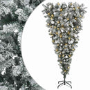 vidaXL Műkarácsonyfa gömbbel 150 cm 150 LED Meleg fehér PVC és fém