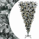 vidaXL Felfordított Műfenyő Karácsonyfá 150 cm 150 LED Meleg fehér