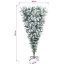 vidaXL Felfordított Műfenyő Karácsonyfá 150 cm 150 LED Meleg fehér