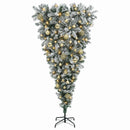 vidaXL Felfordított Műfenyő Karácsonyfá 150 cm 150 LED Meleg fehér