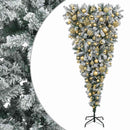 vidaXL Műkarácsonyfa gömbbel 240 cm 300 LED Meleg fehér PVC és fém