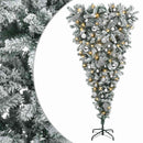 vidaXL Felfordított Műfenyő Karácsonyfá 150 cm 150 LED Meleg fehér