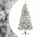 vidaXL Műanyag Hajtogatós Karácsonyfa 180 cm 300 LED Meleg fehér