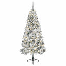 vidaXL Műkarácsonyfa gömbbel 180 cm 300 LED Meleg fehér PVC és fém