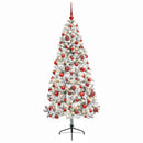 vidaXL Műkarácsonyfa gömbbel 180 cm 300 LED Meleg fehér PVC és fém