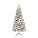 vidaXL Műkarácsonyfa gömbbel 120 cm 150 LED Meleg fehér PVC és fém