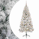 vidaXL Műkarácsonyfa gömbbel 180 cm 300 LED Meleg fehér PVC és fém