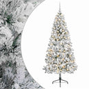 vidaXL Műkarácsonyfa gömbbel 180 cm 300 LED Meleg fehér PVC és fém