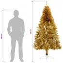 vidaXL Műanyag Hajtogatós Karácsonyfa 210 cm 300 LED Meleg fehér