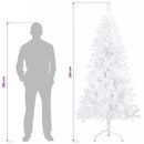 vidaXL Műanyag Hajtogatós Karácsonyfa 210 cm 300 LED Meleg fehér