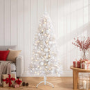 vidaXL Műkarácsonyfa gömbbel 120 cm 150 LED Meleg fehér PVC és fém