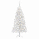 vidaXL Műanyag Hajtogatós Karácsonyfa 150 cm 150 LED Meleg fehér