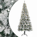 vidaXL Műanyag Hajtogatós Karácsonyfa 210 cm 300 LED Meleg fehér