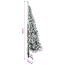 vidaXL Műanyag Hajtogatós Karácsonyfa 210 cm 300 LED Meleg fehér