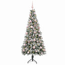 vidaXL Műkarácsonyfa gömbbel 120 cm 150 LED Meleg fehér PVC és fém
