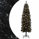 vidaXL Mű Karcsú Karácsonyi Fa 240 cm 300 LED Meleg fehér PVC és fém