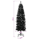 vidaXL Karcsú műkarácsonyfa gömbökkel 210 cm 300 LED Meleg fehér